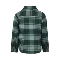 Boys Long Sleeved Checkered Zip Up