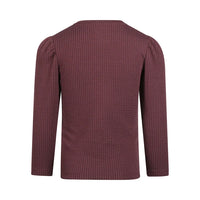 Girls' Long Sleeve Ribbed Top