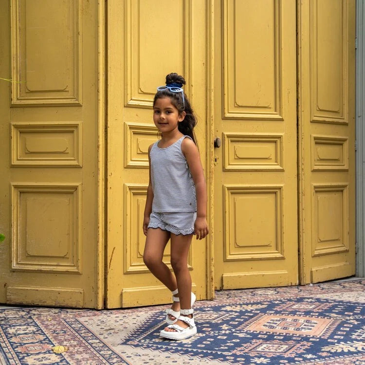 Girls Striped Two Piece Set