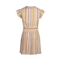 Girls Multicolour Striped Dress