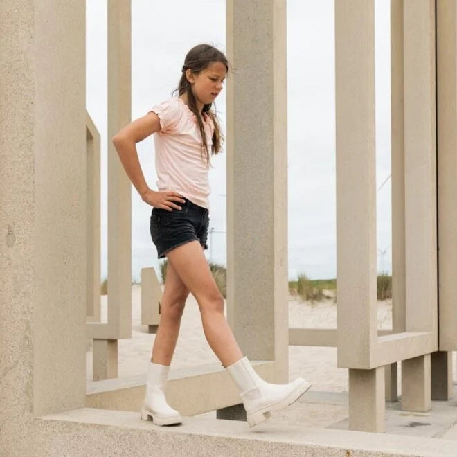 Peach Woven Dots Shirt