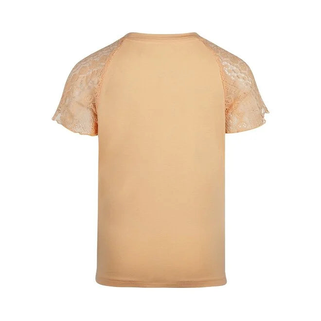 Girls Lace Sleeved T-Shirt