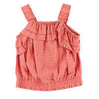 Girls' Red Ruffle Camisole