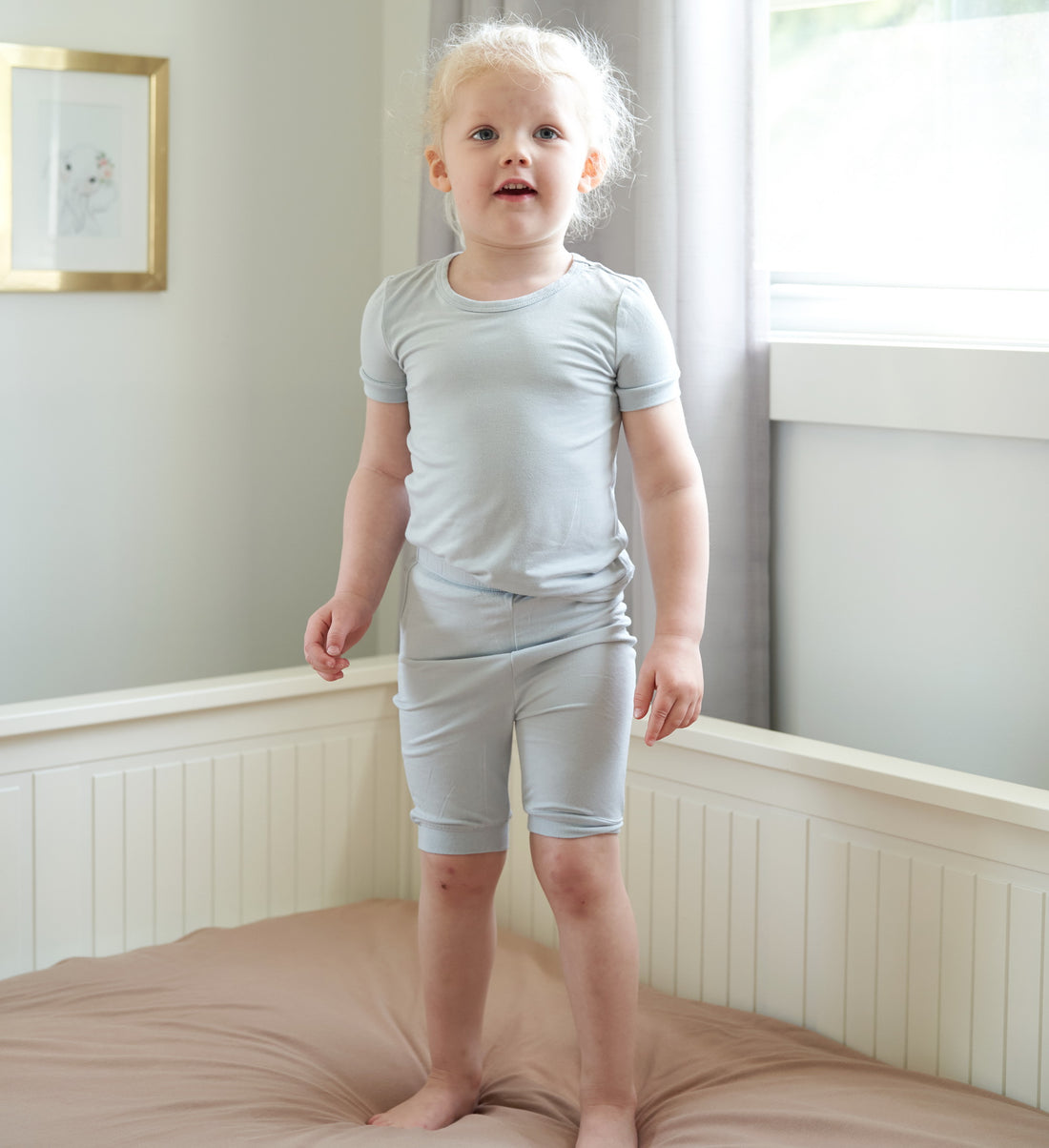 Bamboo Short Sleeve Top & Short Pajama Set