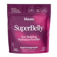 Acai Pomegranate SuperBelly Water Elixirs with Prebiotics