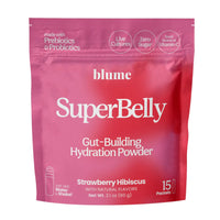 Strawberry Hibiscus SuperBelly Water Elixirs with Prebiotics