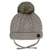 Cotton Knit Pom Pom Winter Hat