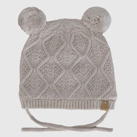 Knit Two Pom Pom Hat