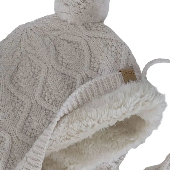 Knit Two Pom Pom Hat