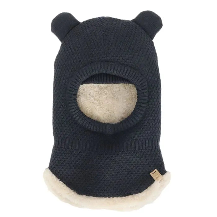 Knit Balaclava with Bear Ears
