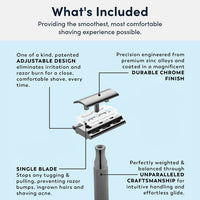 Stainless Steel 2C Double Edge Safety Razor