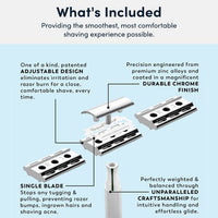Stainless Steel 6C Double Edge Safety Razor