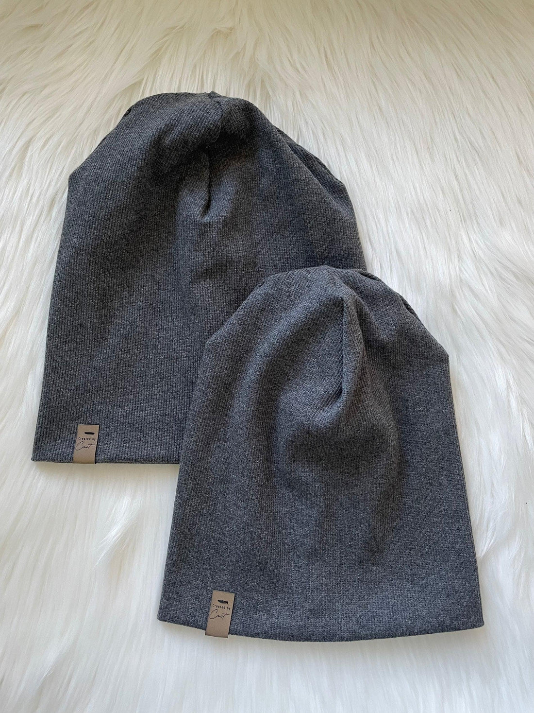 Waffle Knit Slouchy Beanie