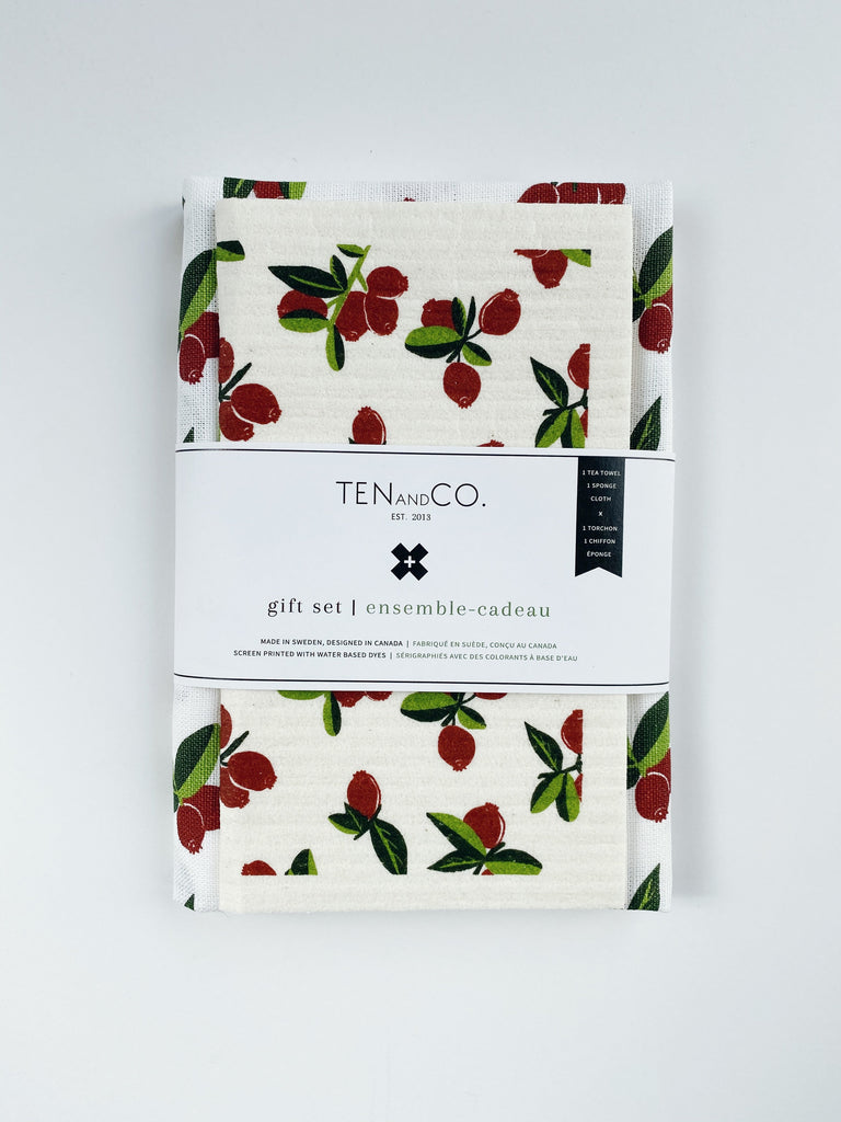 Tea Towel & Sponge Cloth Gift Set