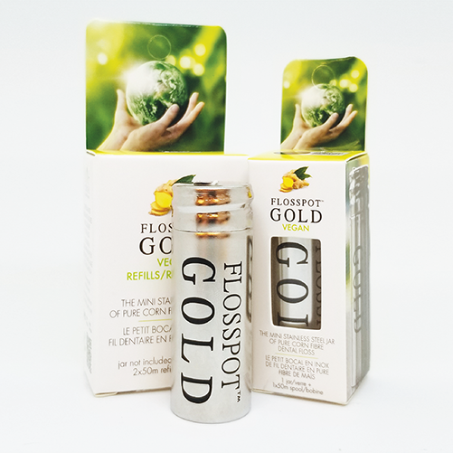 Floss Pot Gold Vegan Dental Floss