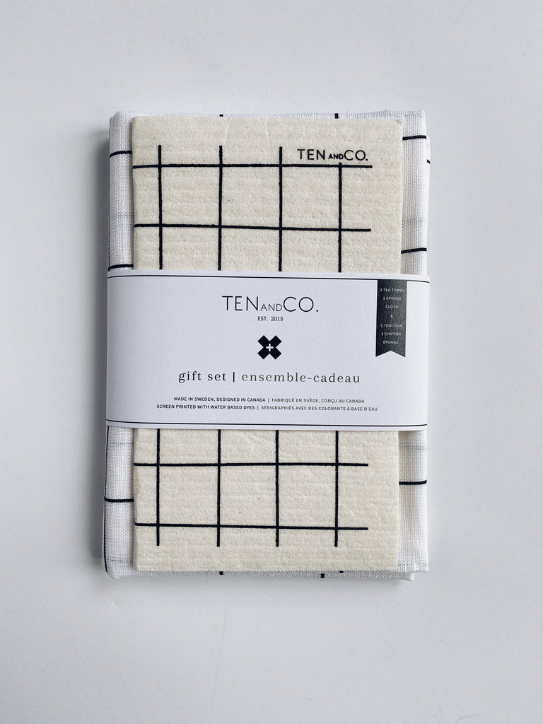 Tea Towel & Sponge Cloth Gift Set