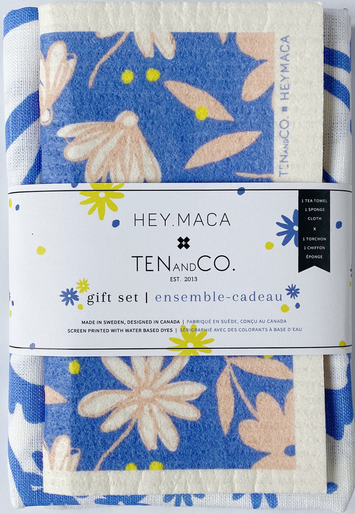 Tea Towel & Sponge Cloth Gift Set
