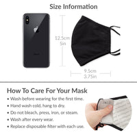 Weddingstar Children's Reusable 3 layer Cotton Face Covering With Filter Pocket