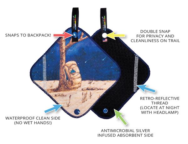Kula Cloth Reusable Outdoor Toiletry Wipe