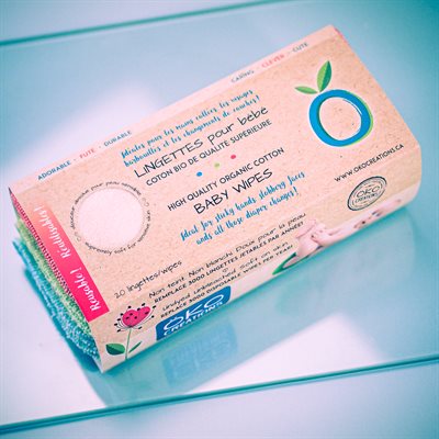 Reusable Organic Cotton Wipes