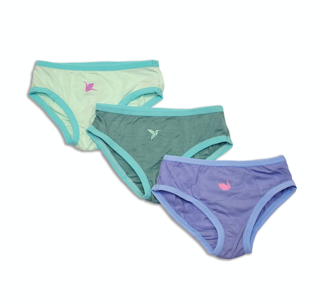 Bamboo Girls Bikini Underwear - 3 Pack