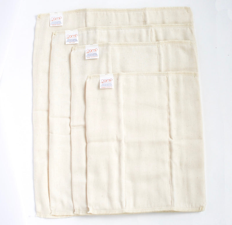 Organic Cotton Prefolds for Cloth Diapers