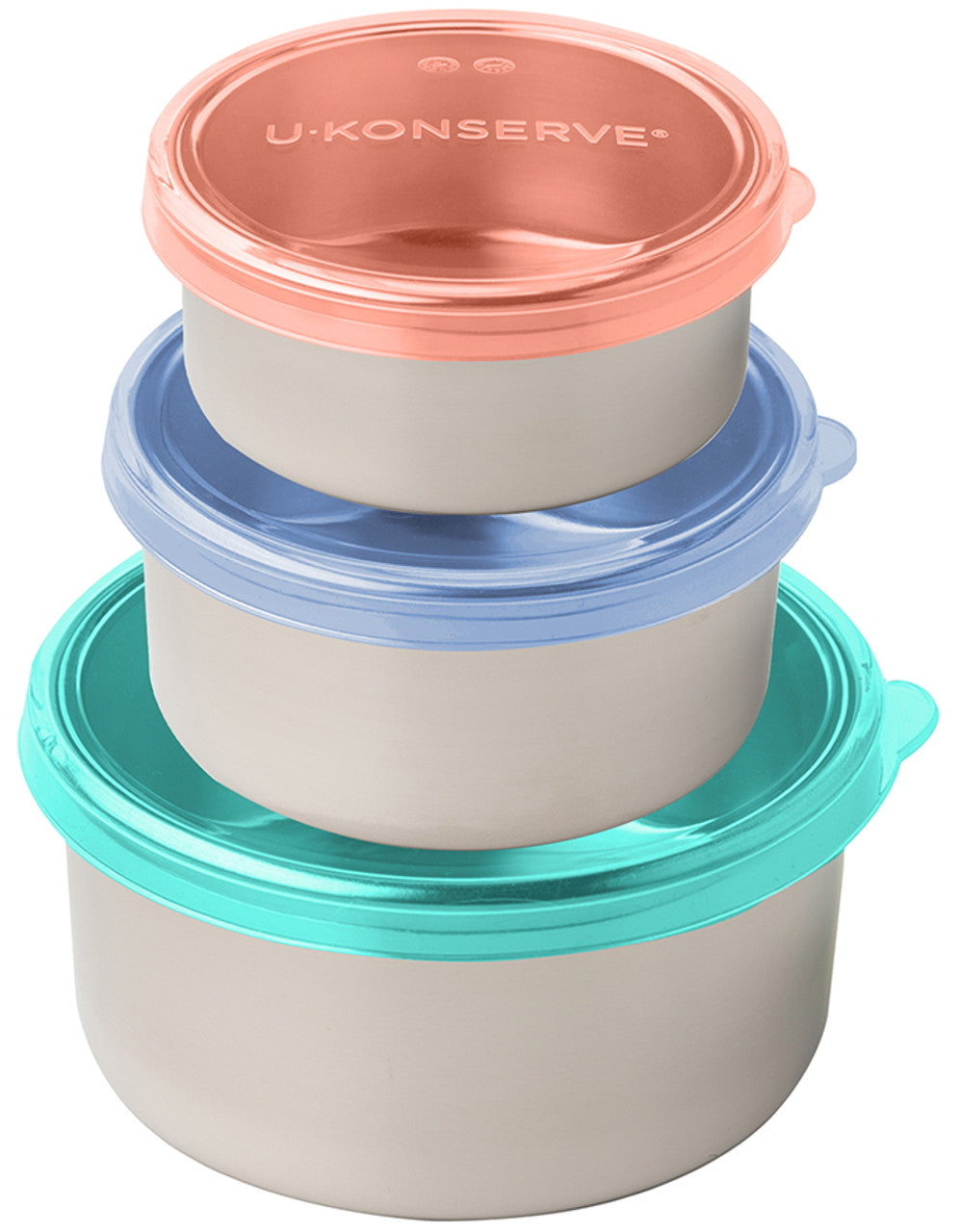 Round Food Storage Containers with Silicone Lid