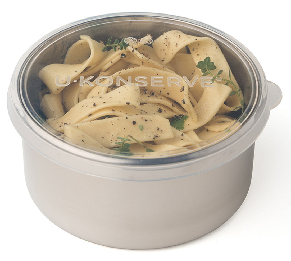 Round Food Storage Containers with Silicone Lid