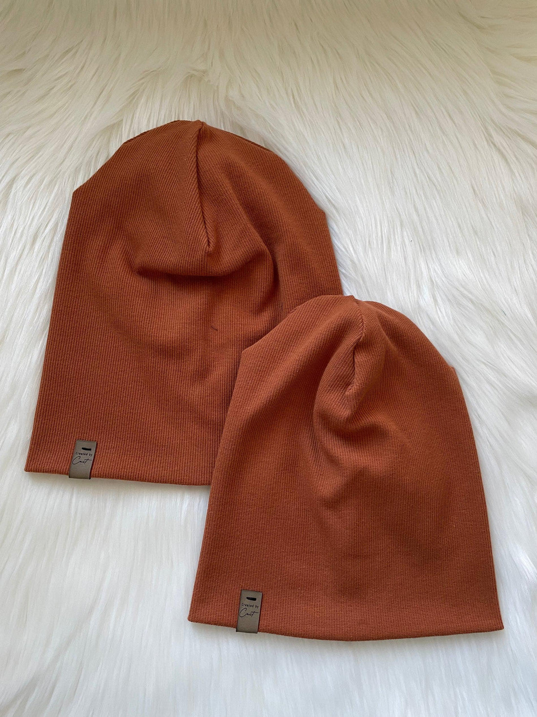 Waffle Knit Slouchy Beanie