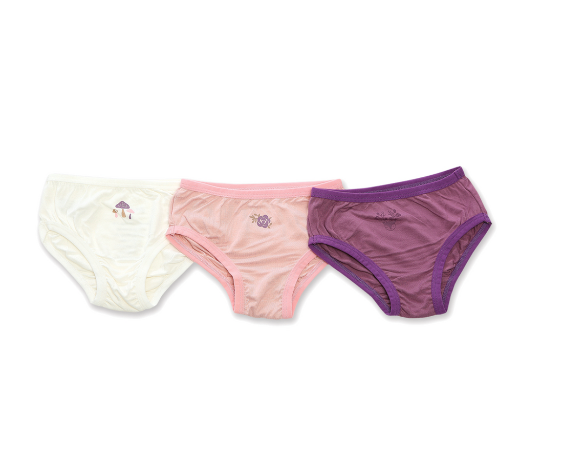 Bamboo Girls Bikini Underwear - 3 Pack