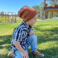 Waffle Knit Slouchy Beanie