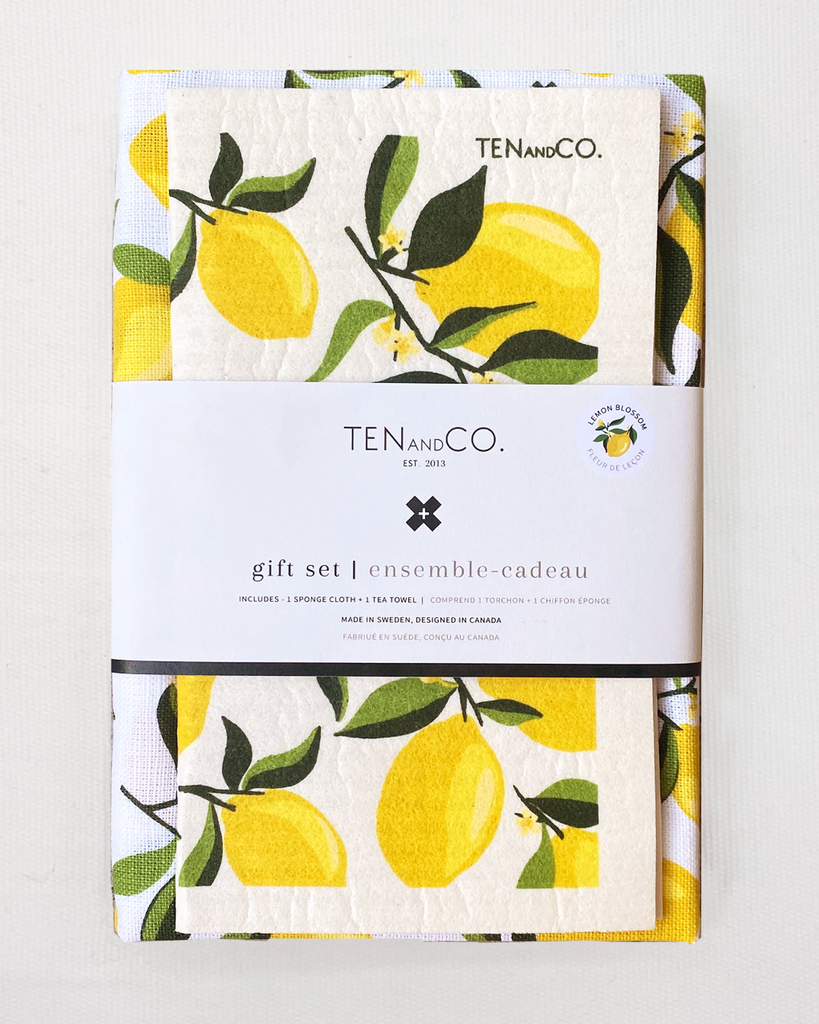 Tea Towel & Sponge Cloth Gift Set
