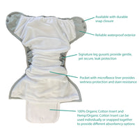 X-Large Snap Pocket Cloth Diaper