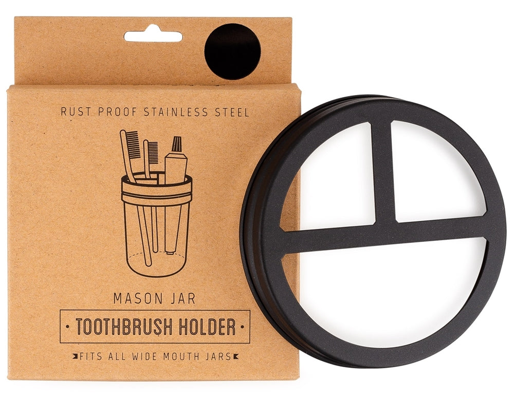 Mason Jar Toothbrush Holder Lid