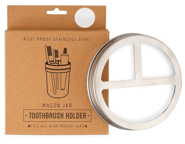 Mason Jar Toothbrush Holder Lid