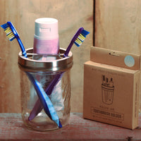 Mason Jar Toothbrush Holder Lid