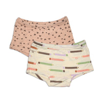 Bamboo Girls Boyshort Underwear - 2 Pack