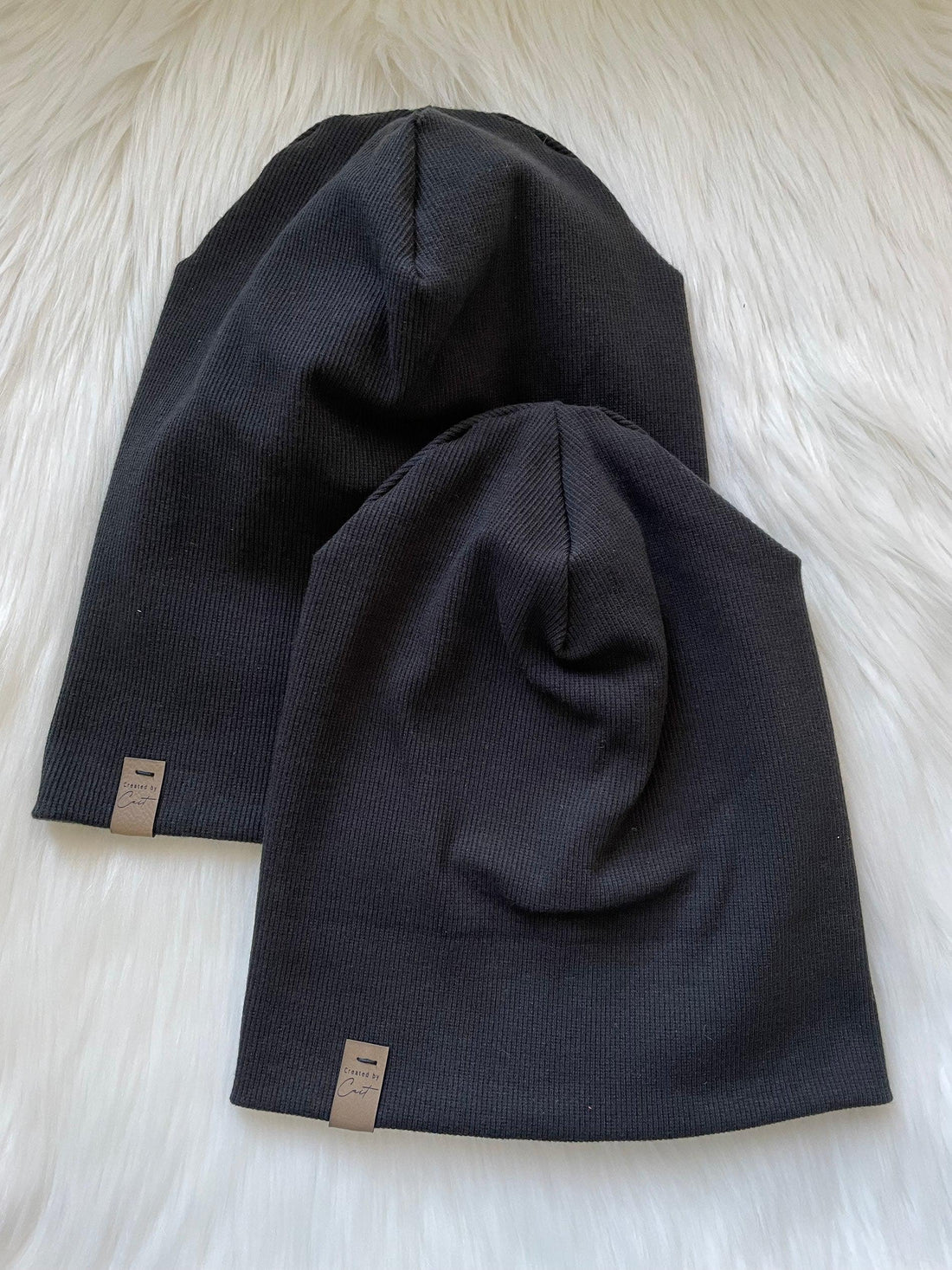 Waffle Knit Slouchy Beanie