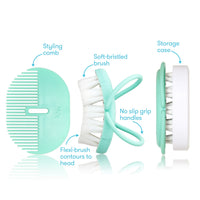 Head Hugging Hairbrush & Comb
