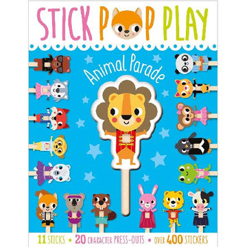 Stick Pop Play: Animal Parade Activity Book
