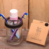 Mason Jar Toothbrush Holder Lid