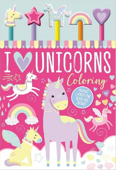 I Love Unicorns Colouring Pad