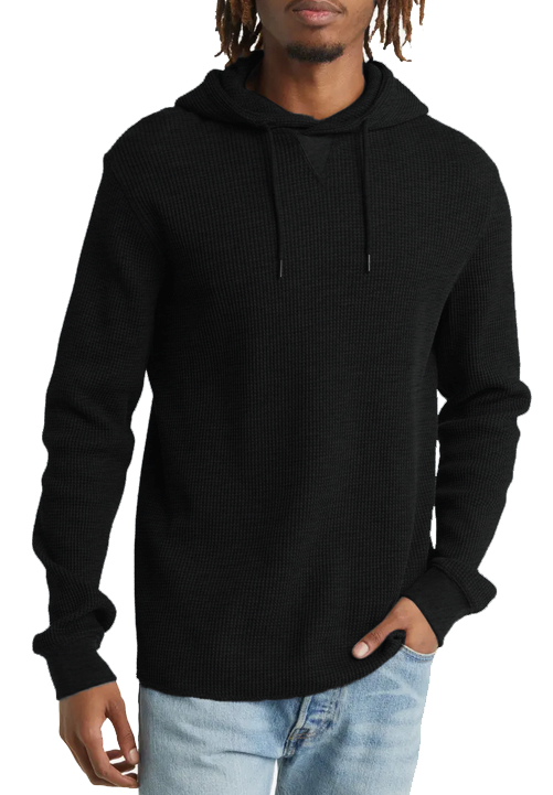 Boys Long Sleeve Popover Thermal Knit Hoodie