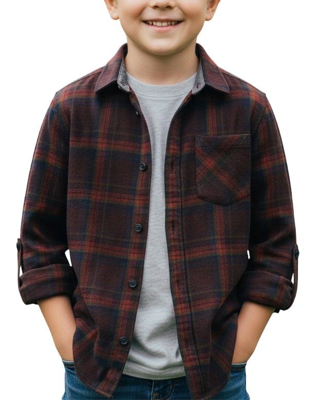 Boys' Plaid Performance Shirt