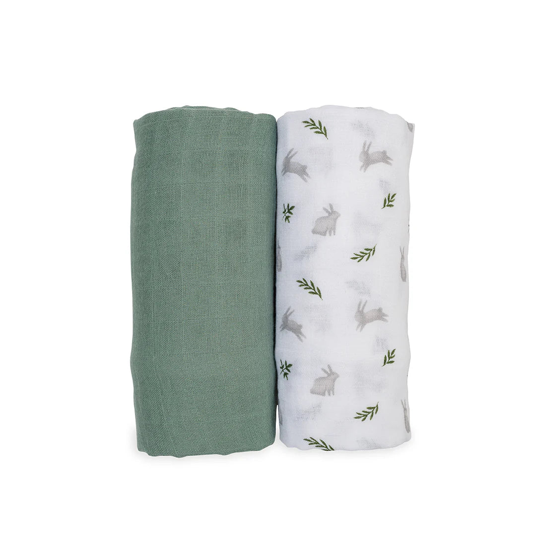 Cotton Muslin Swaddle Blankets - 2 pack