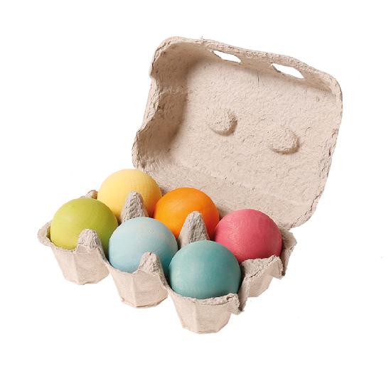 Wooden Balls Pastel