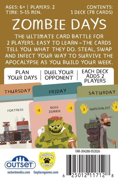 Days Card Game : Dino, Zombie Or Dungeon
