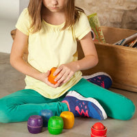 Wood Coloured Bowls and Balls