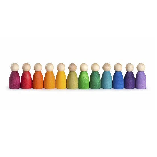 Wood Coloured Nins 12pcs
