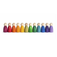 Wood Coloured Nins 12pcs